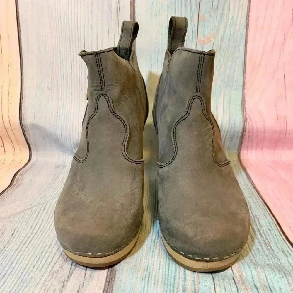 Toffel clog ankle high heel booties - Picture 10 of 13